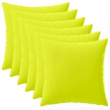  Jastuk s jastukom HEERLEN 6 kom. Svijetlo zelena. Poliester - Svjetlozelena 45 x 45 cm 6 | shoptok.hr