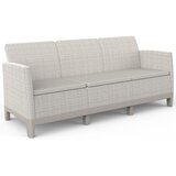 Vrtne mize, stoli in garniture SCANDI FORMA 3 SEDEŽNA SOFA – Kamnito siva/mehko bela | Shoptok.si