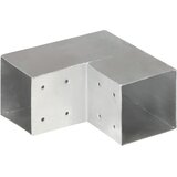  Spojnici za stupove u L-obliku 4 kom pocinčani metal 101x101 mm | shoptok.hr