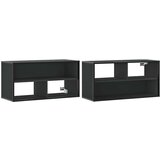 VidaXL TV ormarić crni 80x31x39,5 cm Konstruirano drvo i metal Slike
