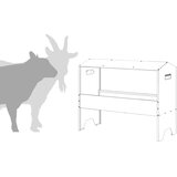  Hranilica za stoku Srebrno 79 x 35 x 62 cm Cinkani čelik | shoptok.hr