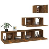  4-dijelni set TV ormarića boja dimljenog hrasta drveni | shoptok.hr
