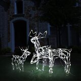  3-dijelna božićna rasvjeta sa sobovima 229 LED žarulja | shoptok.hr