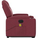  Električni masažni naslonjač na podizanje od tkanine boja vina | shoptok.hr