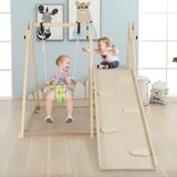  Plezalni okvir 4 v 1 z otroško gugalnico, Montessori plezalni komplet | Shoptok.si