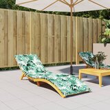 vidaXL Blazina za ležalnik vzorec listja oxford tkanina | Shoptok.si