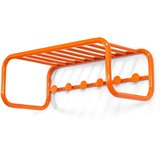 Spinder Design Oranžen kovinski stenski obešalnik s polico Retro – | Shoptok.si