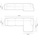 Micadoni Svijetlo siva kutna garnitura (s desnim kutom) Martina – Home | shoptok.hr
