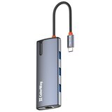 COLORWAY USB hub USB-C 6-u-1 Type C PD 100W/USB3.0x3/HDMI 4K/RJ45 | shoptok.hr
