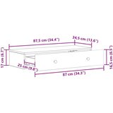 Stolna Stenska stranska miza Artisan hrast 87,5 x 34,5 x 17 cm, (5000232318) | Shoptok.si