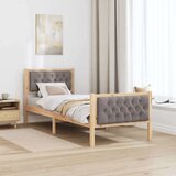  Okvir za krevet Sivo-smeđa 80 x 200 cm tkanina | shoptok.hr