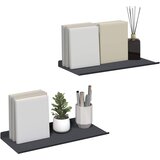  Lebdeća polica Zidne 2 pcs Antracit 40 x 18 x 2,5 cm Čelik | shoptok.hr
