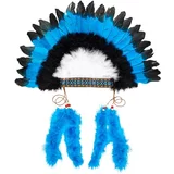 Souza® otroško kostumsko pokrivalo macahee indian blue