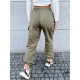 DStreet Spodnie damskie spadochronowe ALBUS zielone | Shoptok.si