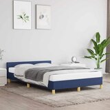  Okvir kreveta s uzglavljem bez madraca plavi 120x200 cm tkanine | shoptok.hr