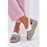 ARTIKER Womens Sandals Made Of Natural Leather On Wedge White | Shoptok.si