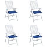 vidaXL jastuci za vrtne stolice 4 kom kraljevsko plavi 50 x 50 x 3 cm | shoptok.hr