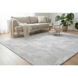 Kayoom RAVNO TKANA PREPROGA Calma 160/220 cm tkano srebrne barve | Shoptok.si