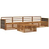  Set vanjskih sofa 5 kom. Prirodna Čvrsto drvo akacije 79 x 79 x 37 cm | shoptok.hr