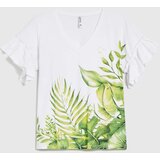 Marisse Cotton Blouse With Ruffled Sleeves, White | ePonuda.com