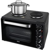 Silva KK3200 Mali kuhinjski set - 30 W, pecnica litara, 3200 2 ploce za okretni kuhanje, ražanj, ventilator. | shoptok.hr