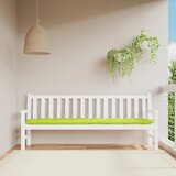 vidaXL Blazina za vrtno klop svetlo zelena 200x50x7 cm oxford tkanina Cene