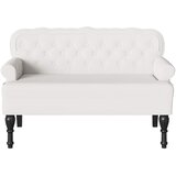  Chesterfield klupa Bijelo 119,5 x 64,5 x 75 cm Lažna koža | shoptok.hr