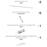 Zuma line 3049 - Reflektor za šinski sistem LULU 6xGU10/35W/230V beli | Eponuda.com