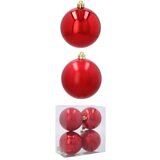 Molarem Home Set od 4 kuglice za božićno drvce – 8 cm, crvena | shoptok.hr