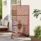  Zaslon za privatnost 100 x 50 x 180 cm Otporni čelik Rđa | shoptok.hr