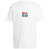 Adidas Majice s kratkimi rokavi Positive T Bela Cene