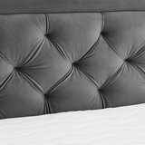 Boxxx POSTELJA BOXSPRING 160 cm x 200 cm , tekstil siva | Shoptok.si