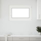 vidaXL kletno okno "risor" 90x70 cm vrtljivo-nagibno din desno belo Cene