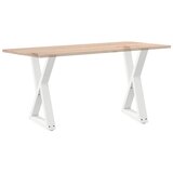  Noge za blagovaonski stol 2 kom Bijele 60 x (72-73,3) cm Čelik | shoptok.hr