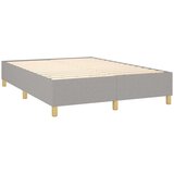 Box spring s madracem svjetlosivi 140x200 cm od tkanine | shoptok.hr