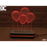 Black Cut 3D Noćna LED lampa Red Baloons B001RED | ePonuda.com