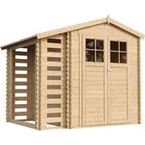 Timbela Lesena vrtna lopa - 272x206xH218 cm/ 4,47 m2 - Vrtna hiša s podi - M386F+M386G, (21884941) Cene