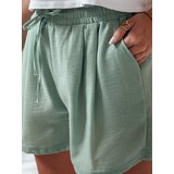 DStreet Spodenki damskie lniane RELAX TIME zielone | Shoptok.si