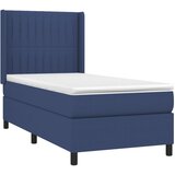  box spring s madracem LED plavi 90x190 cm od tkanine | shoptok.hr