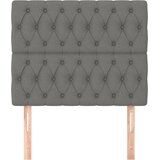  Uzglavlje tamno sivo 90x7x118/128 cm tkanina | shoptok.hr