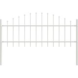  Ograda za vrt s hoop vrhom bijela 10 2x0 75 m čelik | shoptok.hr