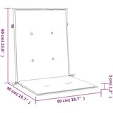  Jastuci za vrtne stolice 6 kom plavi 100 x 50 x 3 cm od tkanine | shoptok.hr