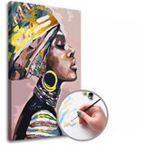  Slikanje po številkah PREMIUM GOLD - Žena s turbanom (set za) | Shoptok.si