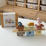 Tooky Toy drvene kocke: Montessori slagalica životinja, 9 el. | shoptok.hr