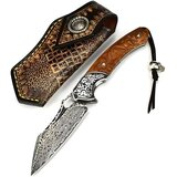 Damaščkov zunanji zložljivi nož HA-31680 - Rjava Cene