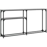  Konzolni stol siva boja hrasta 145x22,5x75 cm konstruirano drvo | shoptok.hr
