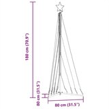 vidaXL Lučke za novoletno jelko 339 LED diod hladno tople bele 187 cm | Shoptok.si