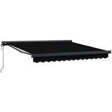 Nadstrešnica Crna 300 x 250 x 165 cm Poliester i aluminij | shoptok.hr