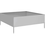 vidaXL Vrtna posuda za sadnju 100 x 100 x 25 cm pocinčani čelik | shoptok.hr