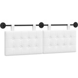  Držeće uzglavlje Zidne Bijeli 130 x 55 x 5 cm tkanina - Bijeli 120 cm bez LED | shoptok.hr